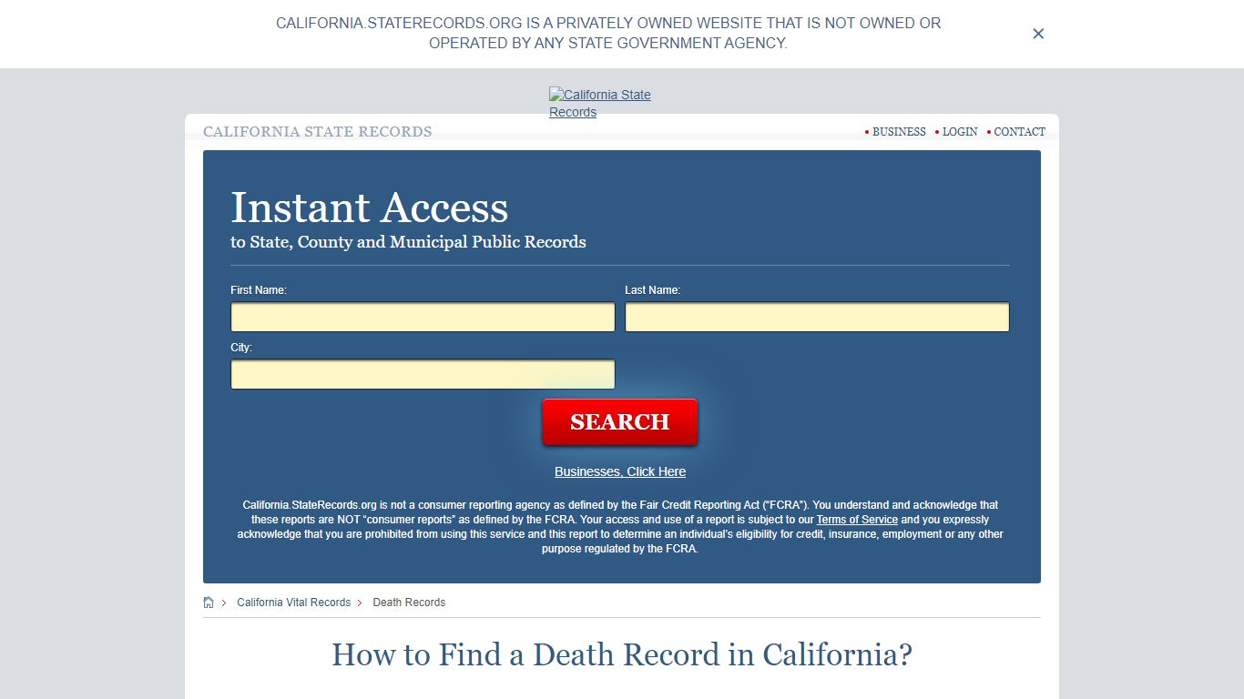 How to Find a Death Record in California? - State Records